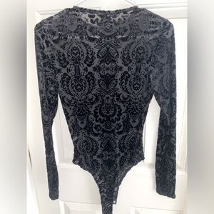 Windsor Store Black Lace Body Suit